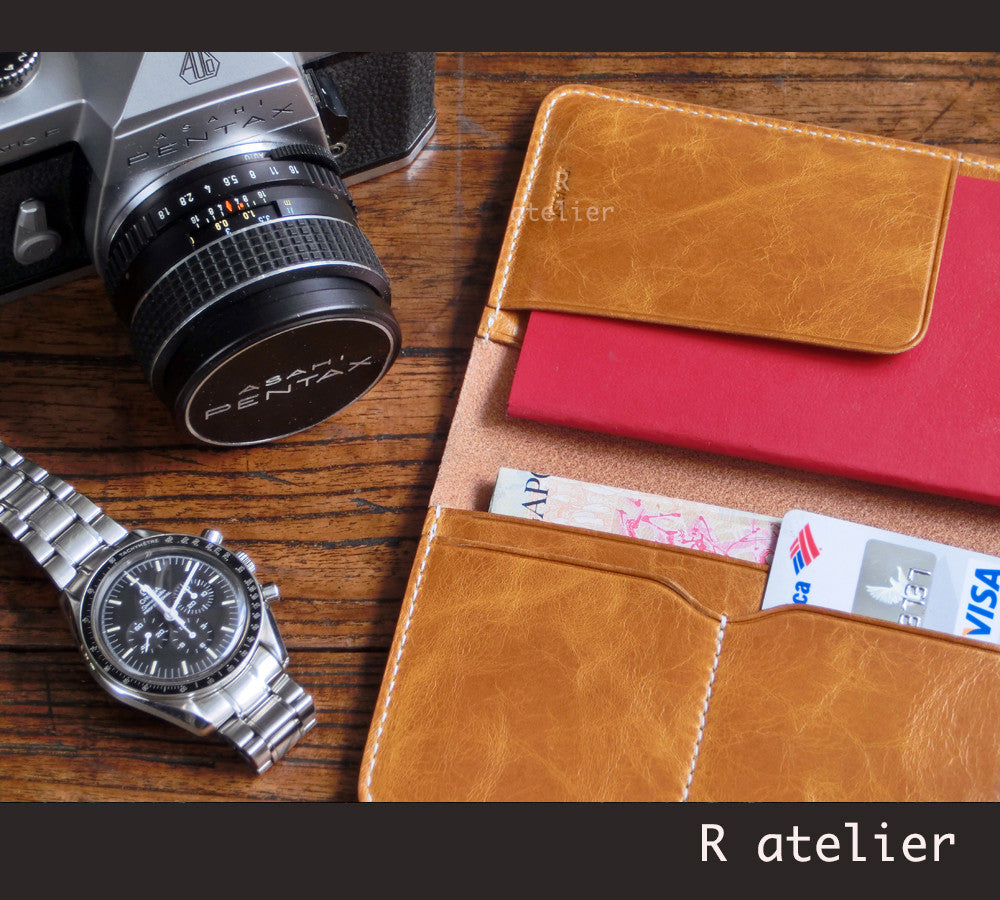 Handmade Leather Passport Wallet | Passport Cover | Travel Organizer Wallet