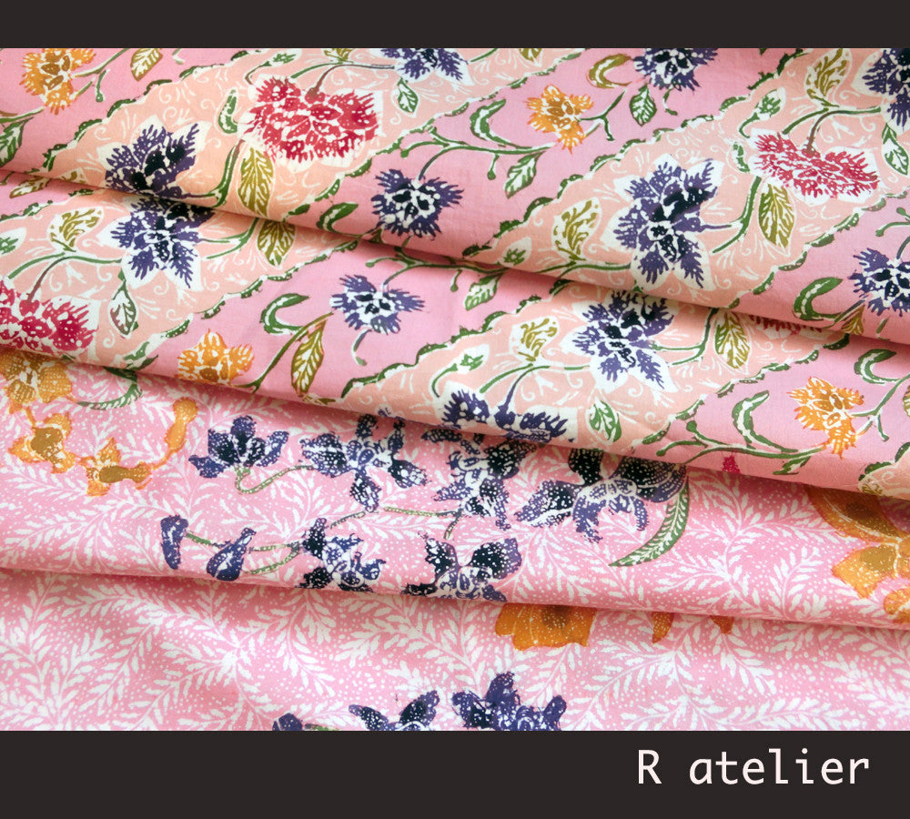 Handmade Indonesian Batik Fabric | Traditional Floral Design