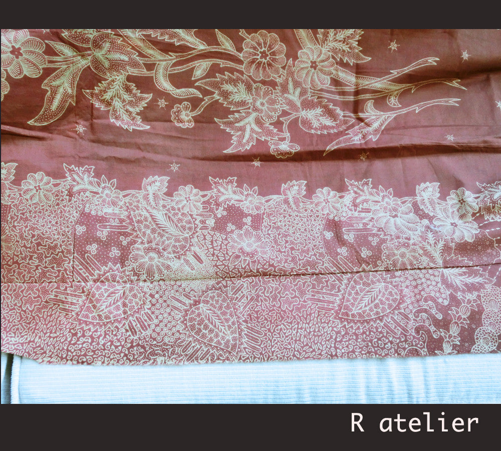 Handmade Indonesian Batik Fabric | Traditional Floral Design