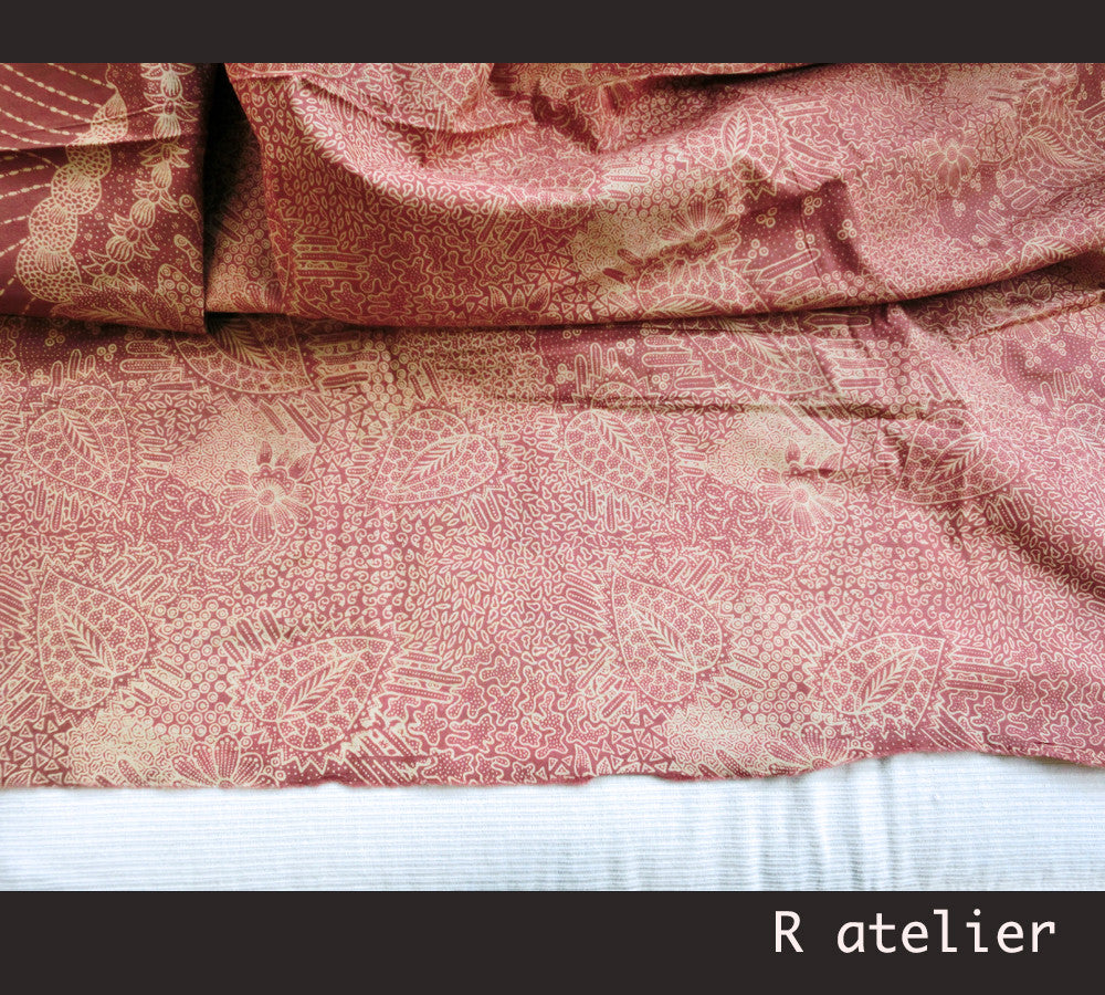 Handmade Indonesian Batik Fabric | Traditional Floral Design