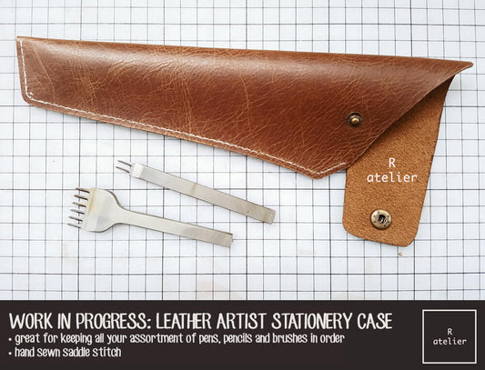 WORK IN PROGRESS UPDATE: R.atelier Leather Artist Stationery Case