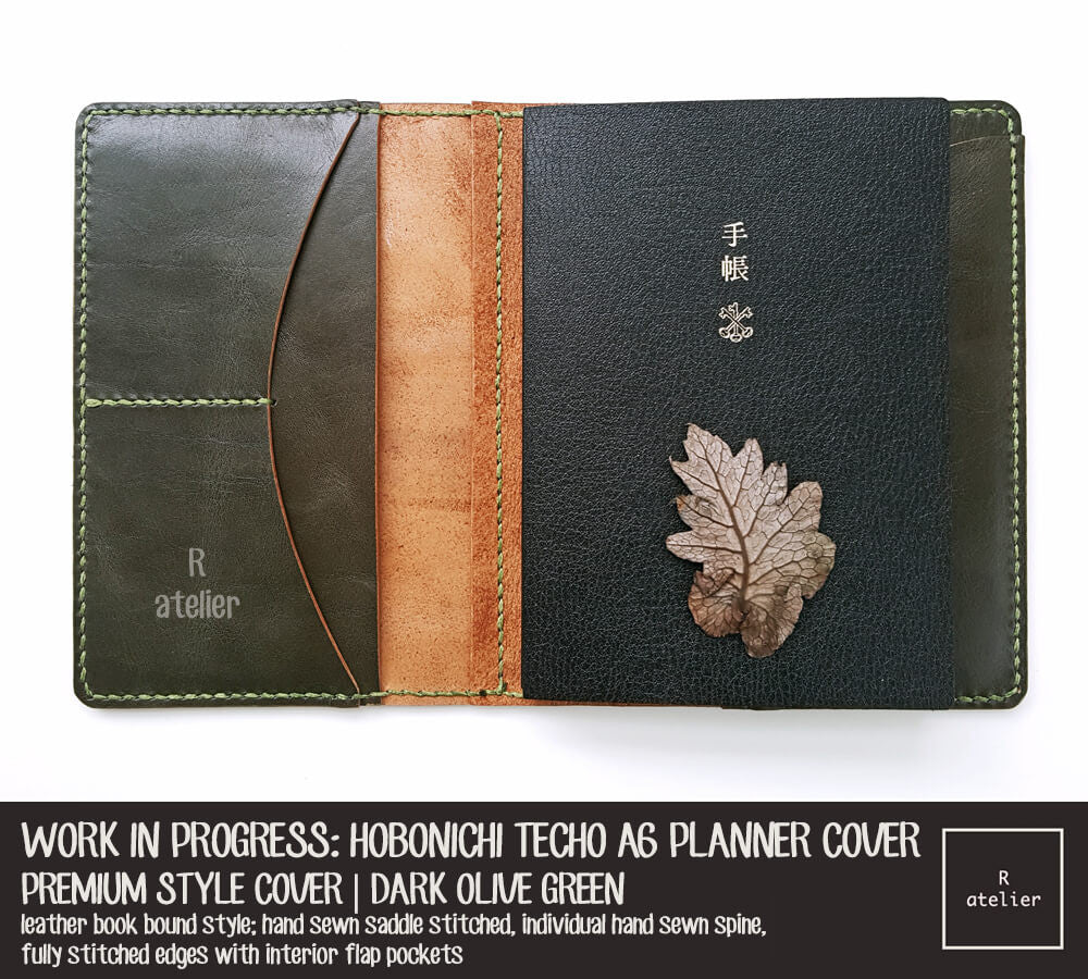 WORK IN PROGRESS: R.atelier Hobonichi Techo A6 Planner Leather Cover