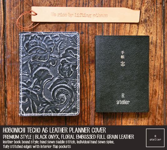 R.atelier Hobonichi A6 Leather Planner Cover + Hobonichi Planner A6 Book