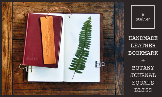 R.atelier Handmade Leather Bookmarks + Journal Covers = Bliss