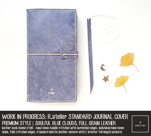 WORK IN PROGRESS: R.atelier Soulful Blue Clouds TN Premium Leather Notebook Cover