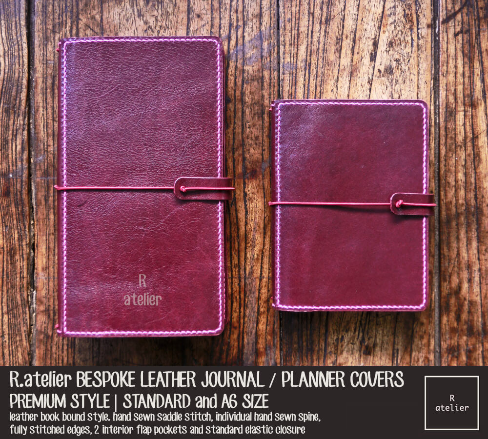 R.atelier BESPOKE HANDMADE LEATHER JOURNAL COVERS