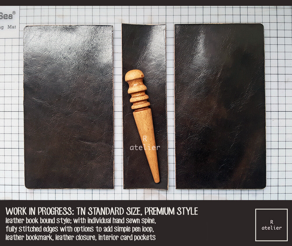 WORK IN PROGRESS UPDATE: R.atelier TN-Style Standard Size, Premium Style Leather Cover