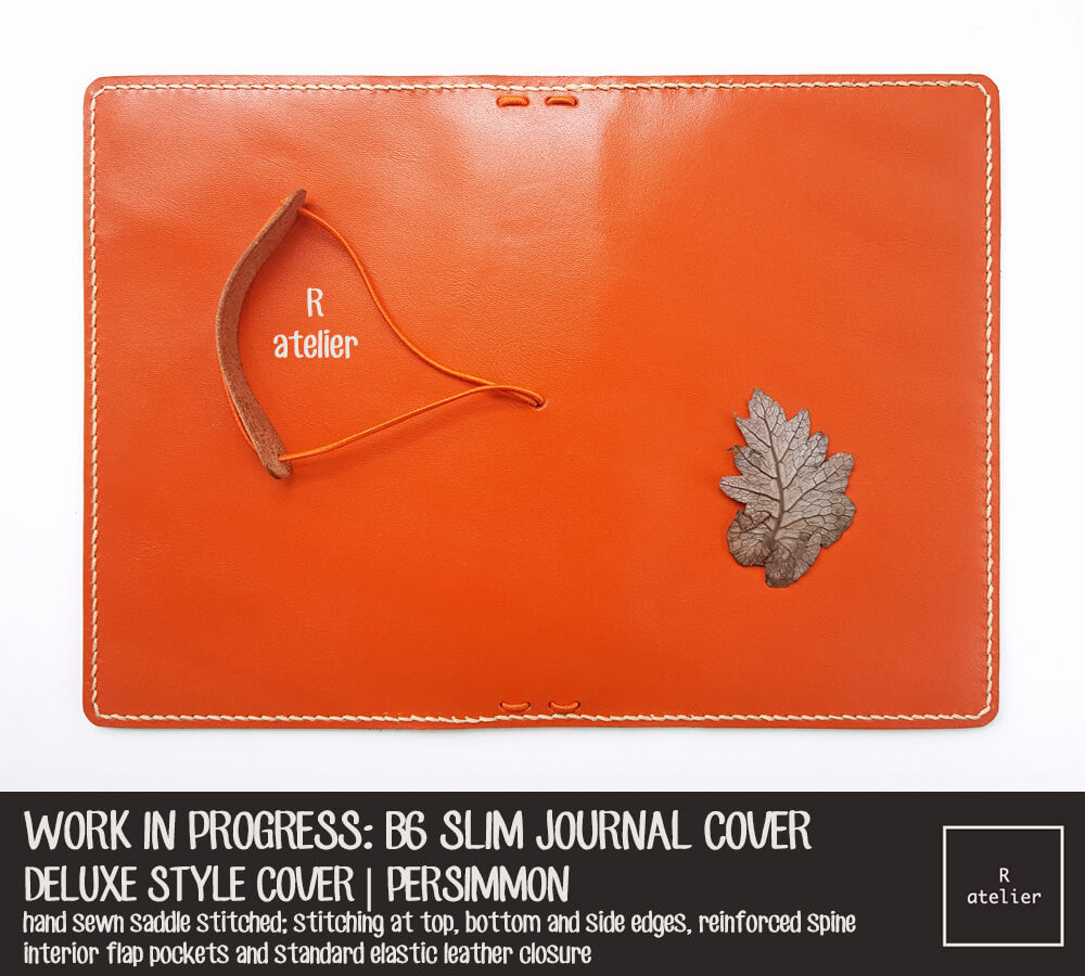 WORK IN PROGRESS: R.atelier Persimmon B6 Slim Deluxe Style Leather Cover