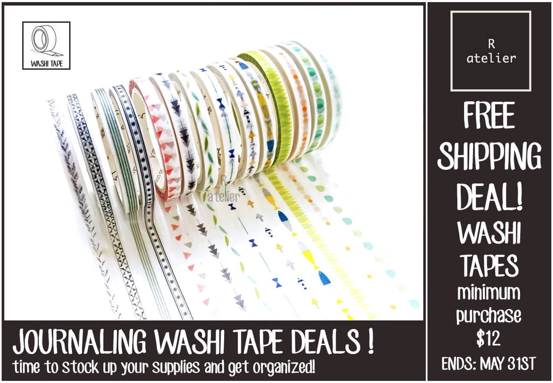 R.atelier FREE SHIPPING Washi Tape Deals!