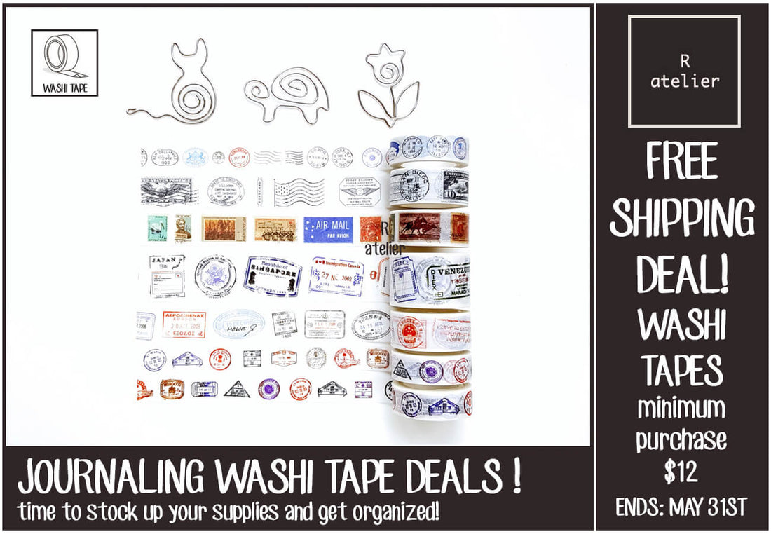 R.atelier FREE SHIPPING Washi Tape Deals!