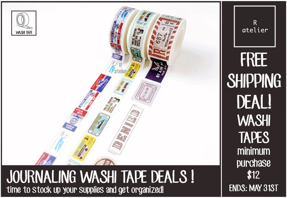 R.atelier FREE SHIPPING Washi Tape Deals!