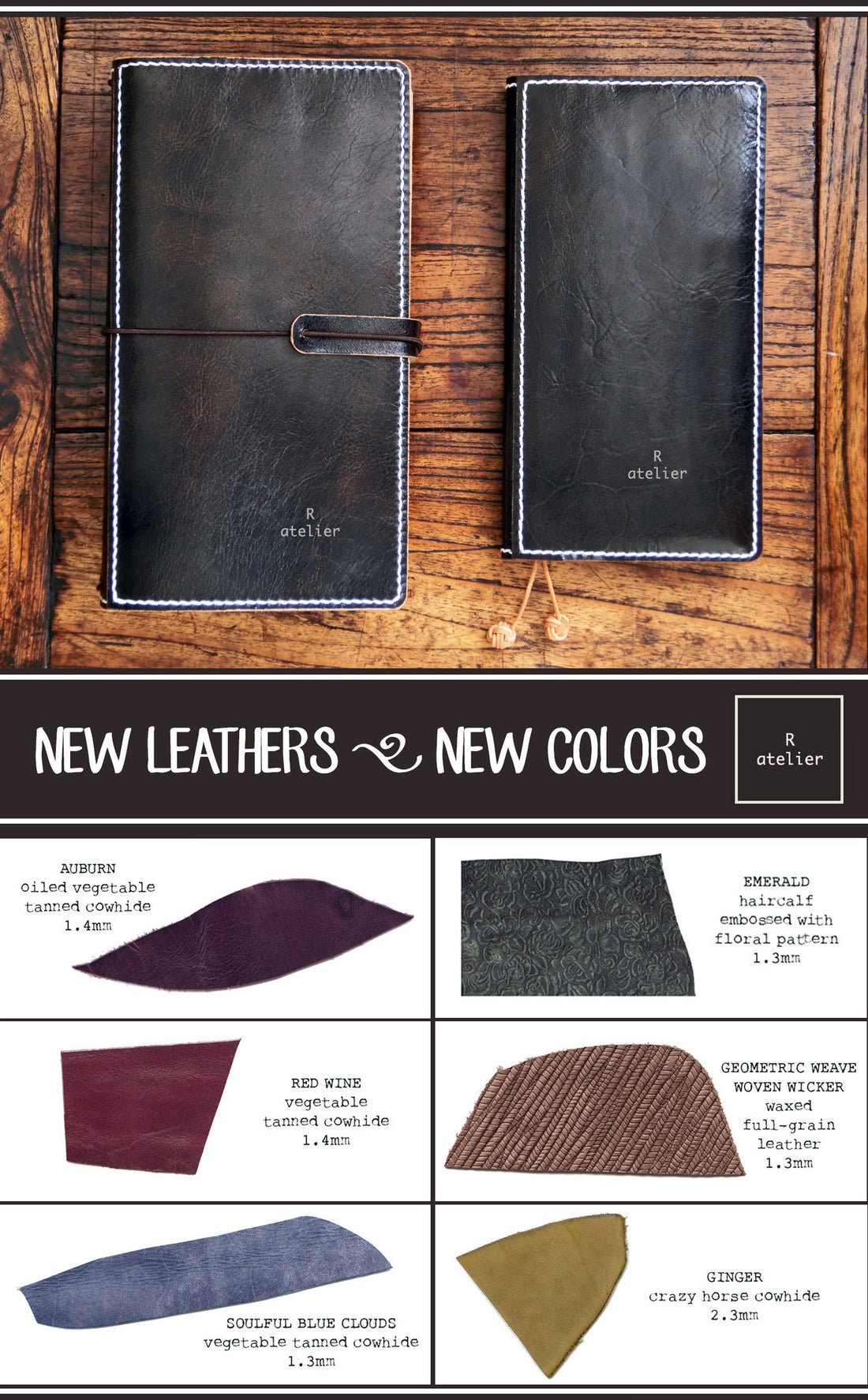 R.atelier NEW LEATHERS + NEW COLORS!