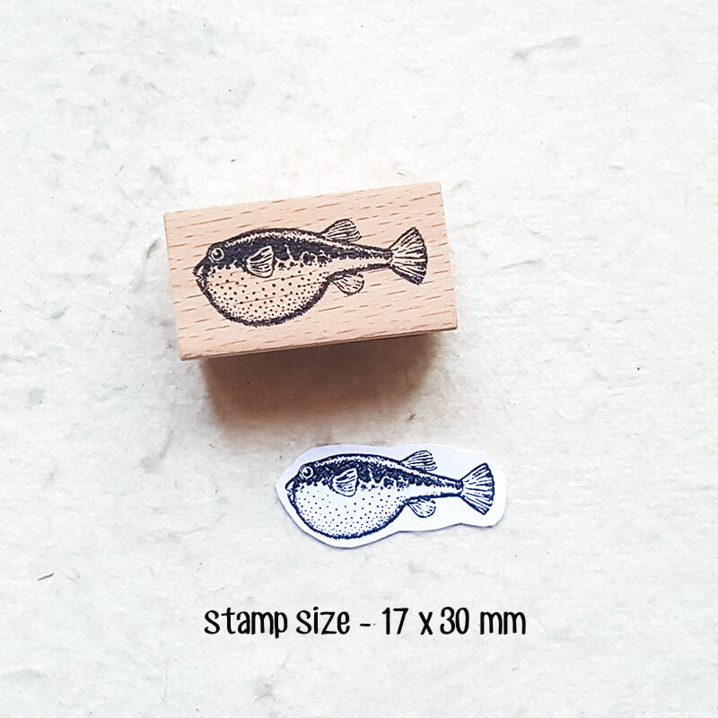 Ocean Saltwater Fish Scrapbooking Wooden Stamp