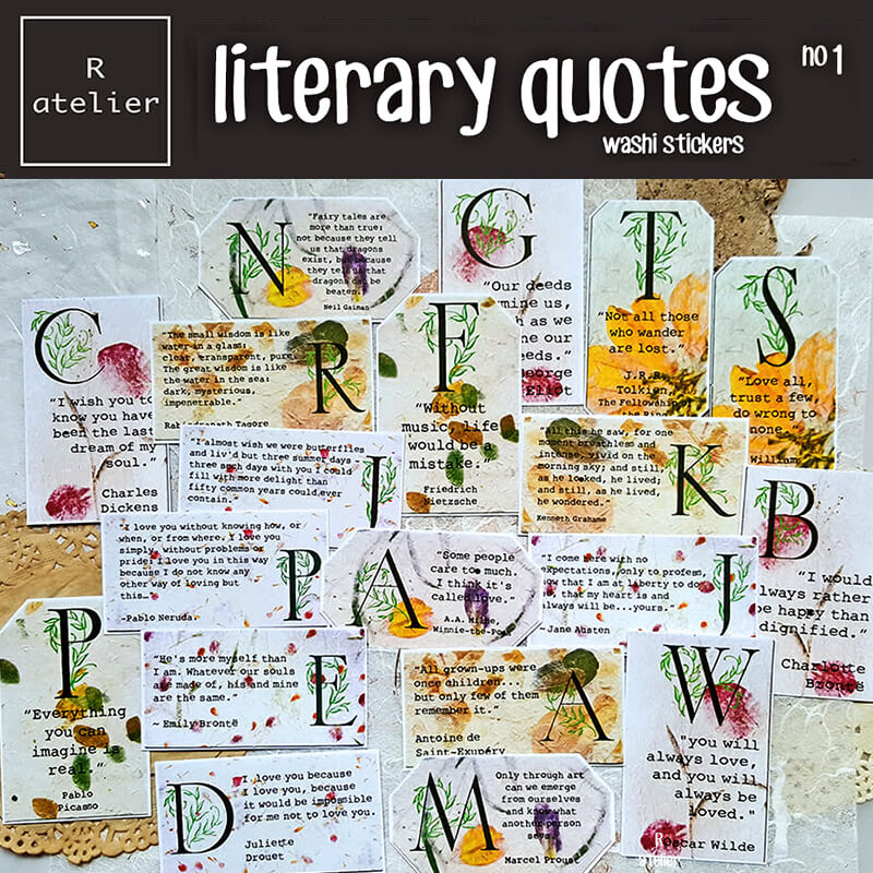 Literary Quotes | Scrapbooking Decorative Stickers