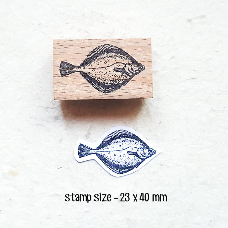 Ocean Saltwater Fish Scrapbooking Wooden Stamp