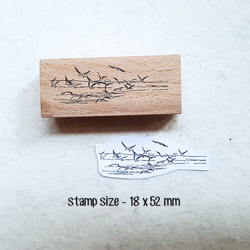 Travelogue City Landmarks Scrapbooking Wooden Stamp