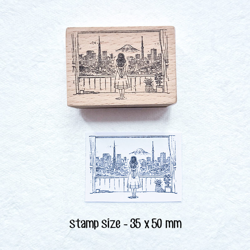 Daily Life Me Time Scrapbooking Wooden Stamp