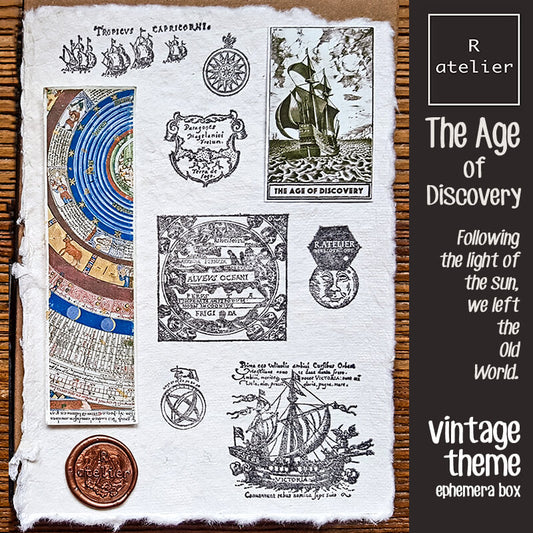 The Age of Discovery Junk Journaling Ephemera Scrapbooking Box