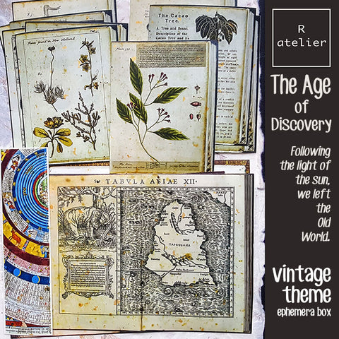 R.atelier Vintage Ephemera Scrapbooking Junk Journal Subscription Box