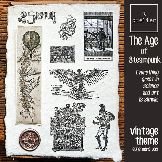 The Age of Steampunk Junk Journaling Scrapbooking Box