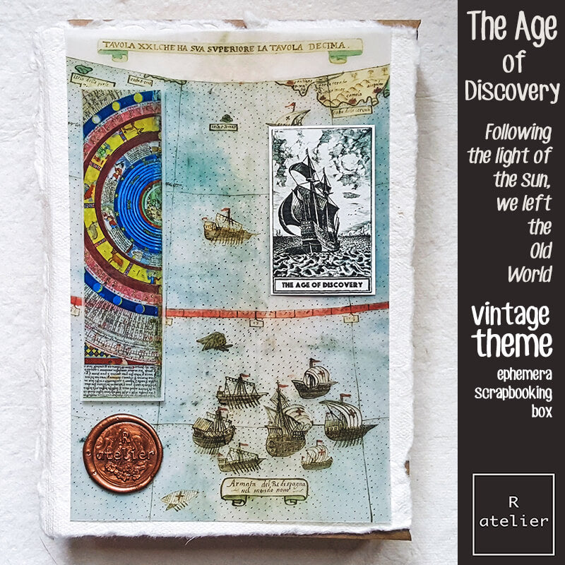 The Age of Discovery Junk Journaling Ephemera Scrapbooking Box