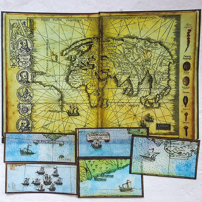 The Age of Discovery Junk Journaling Ephemera Scrapbooking Box