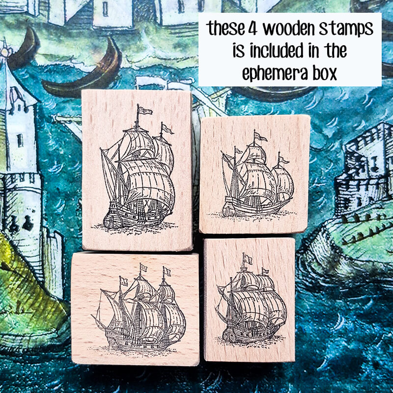 The Age of Discovery Junk Journaling Ephemera Scrapbooking Box