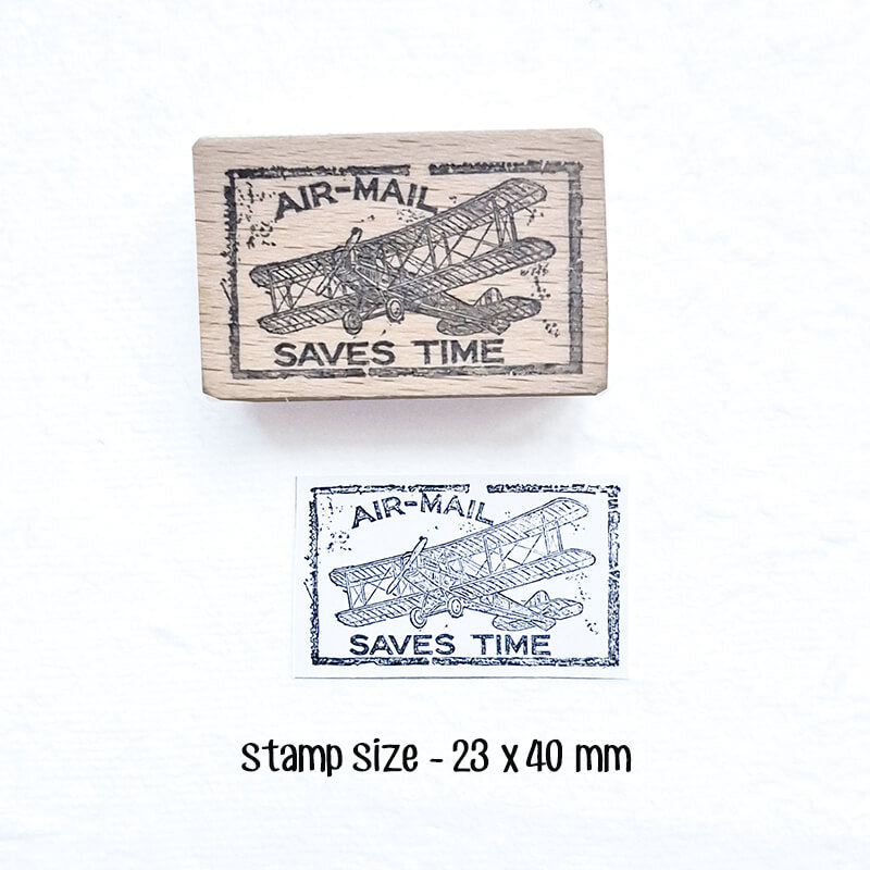 Commemorative 1st Flight Air Mail Postmarks Scrapbooking Wooden Stamp