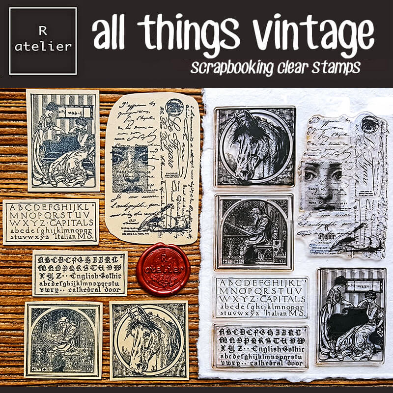 All Things Vintage Series Scrapbooking Clear Stamps