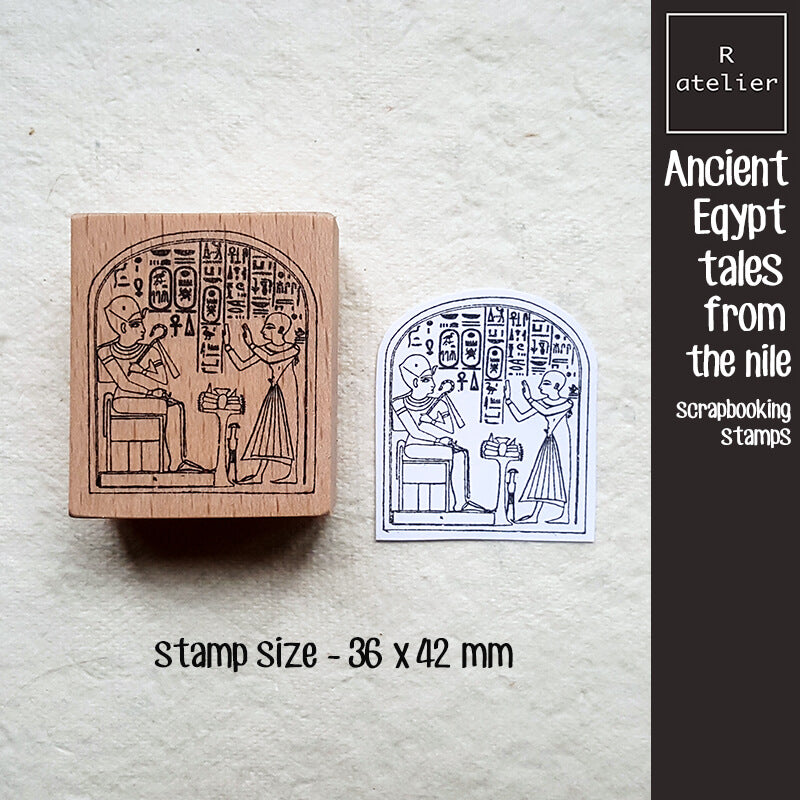 Ancient Egypt Archaeology Scrapbooking Wooden Stamps