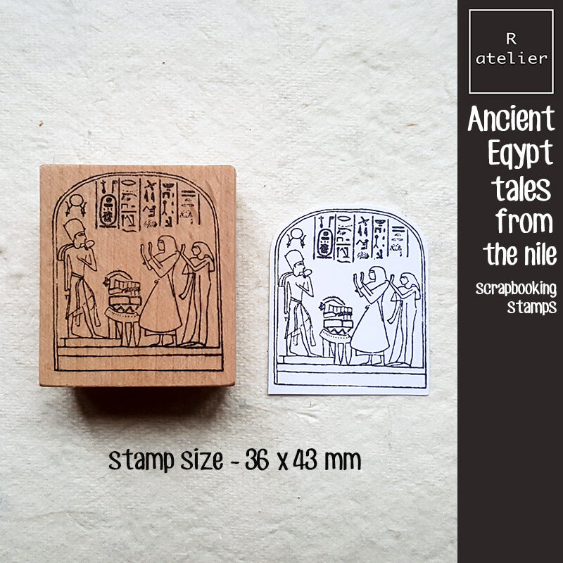 Ancient Egypt Archaeology Scrapbooking Wooden Stamps