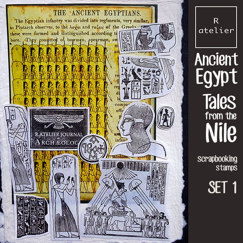 Ancient Egypt Tales from the Nile Scrapbooking Clear Stamps