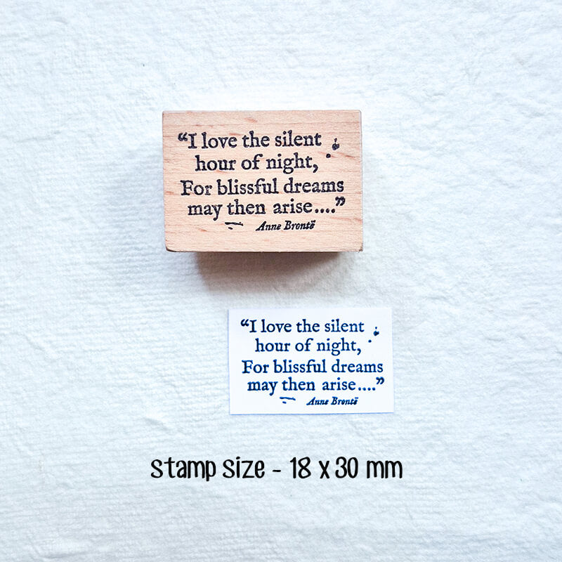 Literary Romantic Love Quotes Scrapbooking Wooden Stamp