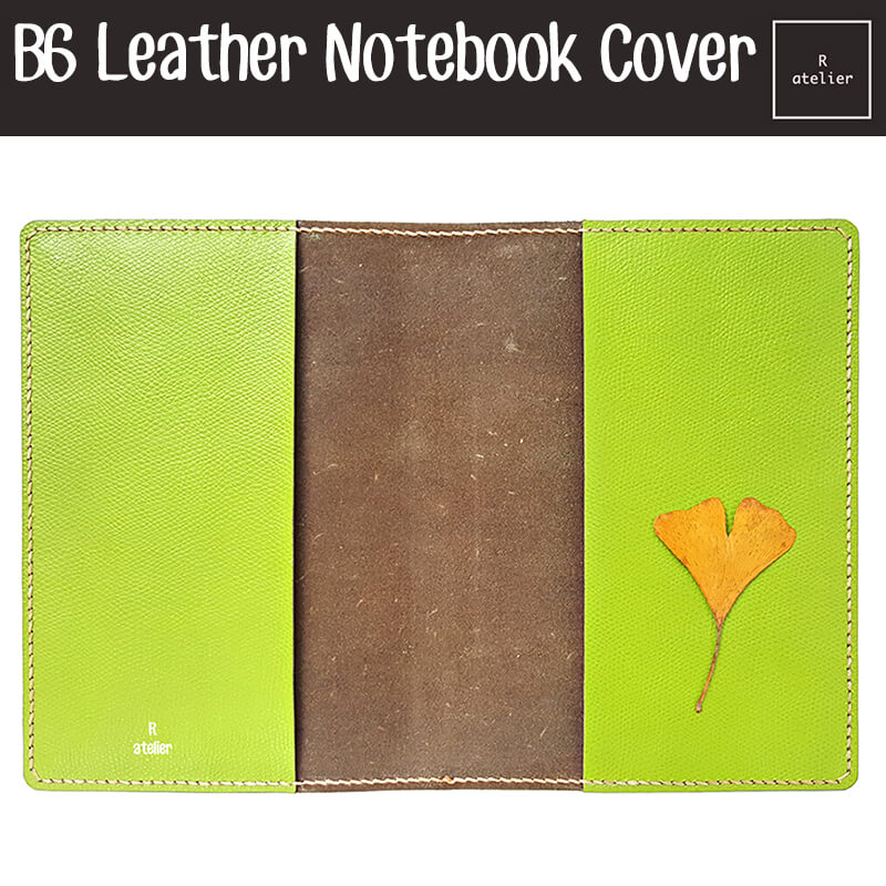 R.atelier B6 Stalogy Leather Folio | Apple Green