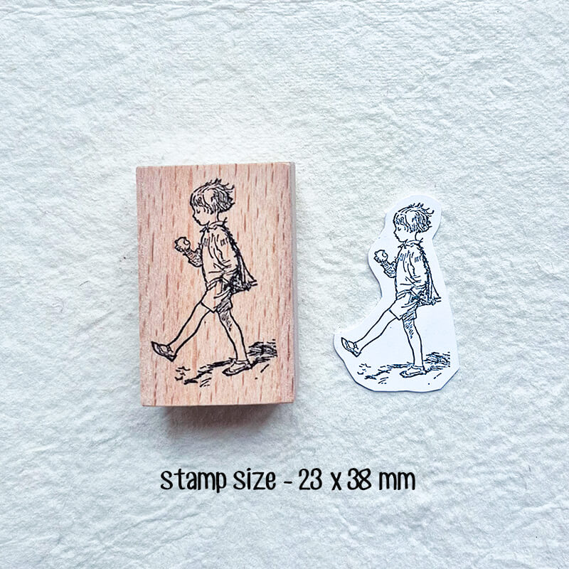 Childhood Nostalgia Memories Scrapbooking Wooden Stamp