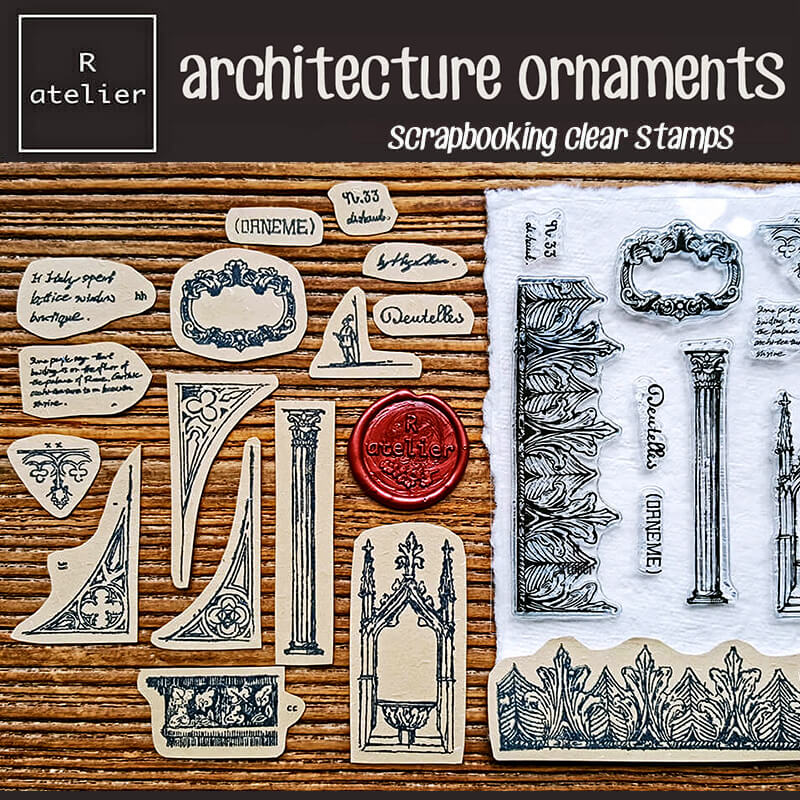 Architecture Ornaments Scrapbooking Clear Stamps