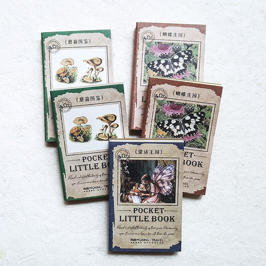 Vintage Themed Mini Scrapbooking Paper Booklets