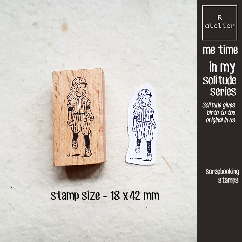 Me Time Self-Care Scrapbooking Wooden Stamp