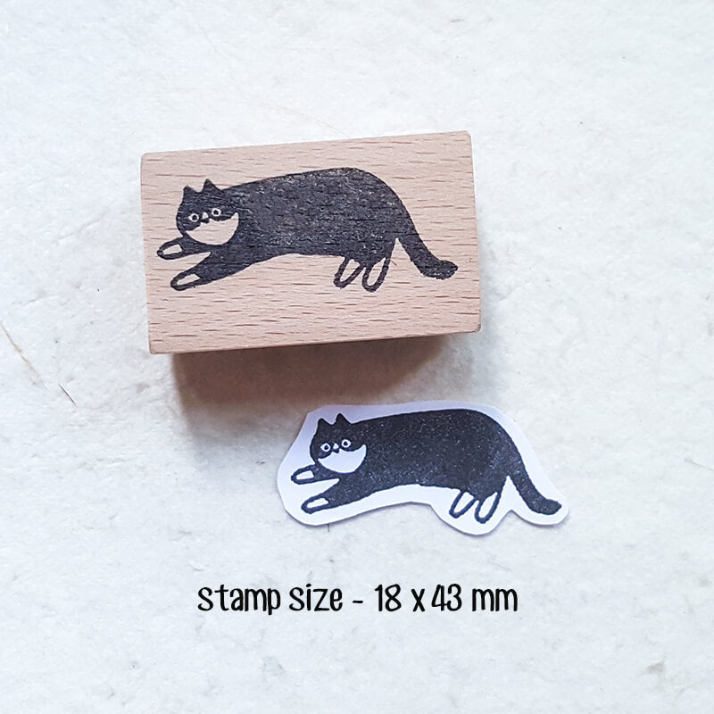 It's a Wonderful Cat Life Scrapbooking Wooden Stamp