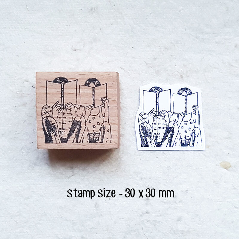 Love Birds Couple Love Story Scrapbooking Wooden Stamp