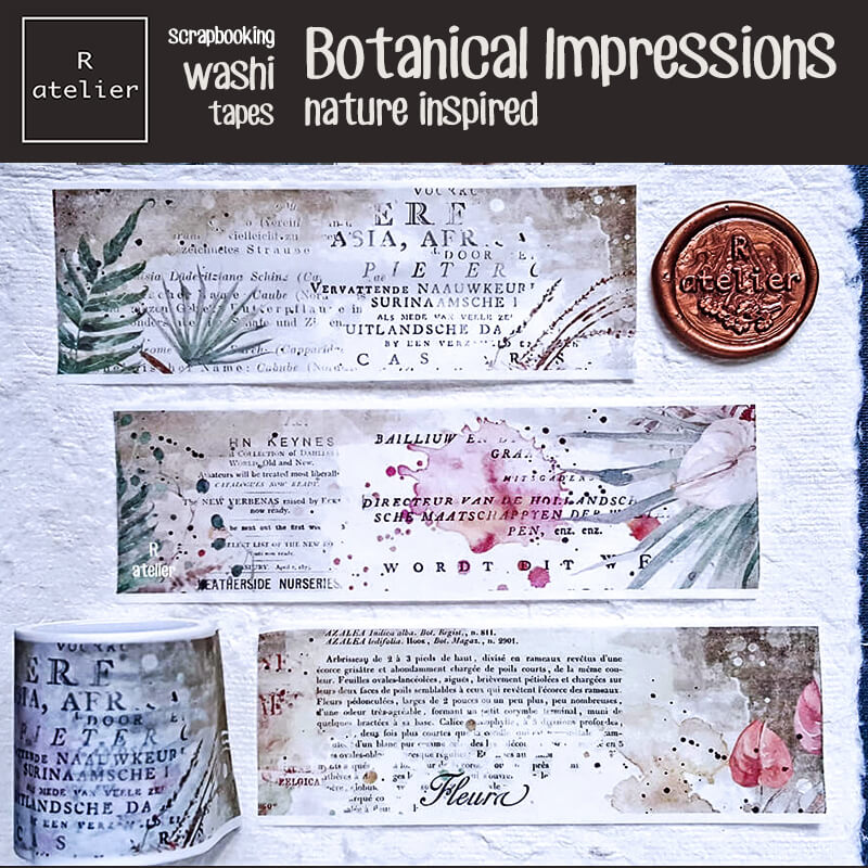 botanical impressions nature Scrapbooking Washi Tapes