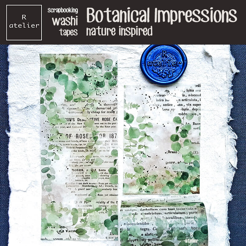 botanical impressions nature Scrapbooking Washi Tapes