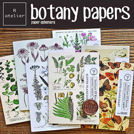 Botany Papers | Scrapbooking Paper Ephemera Book