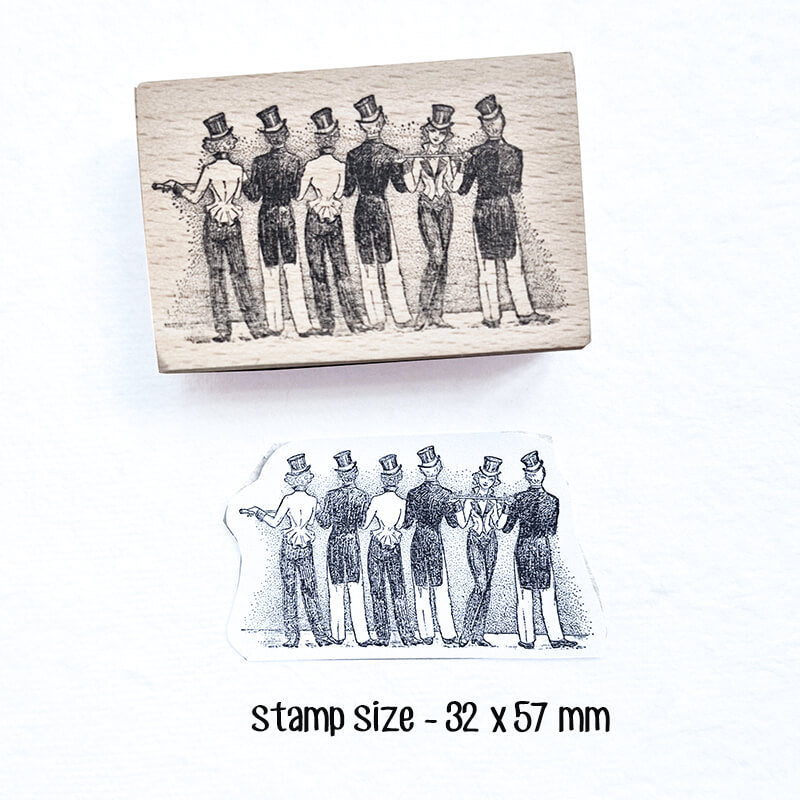 New York Roaring 20s Jazz Broadway Gatsby Scrapbooking Wooden Stamp
