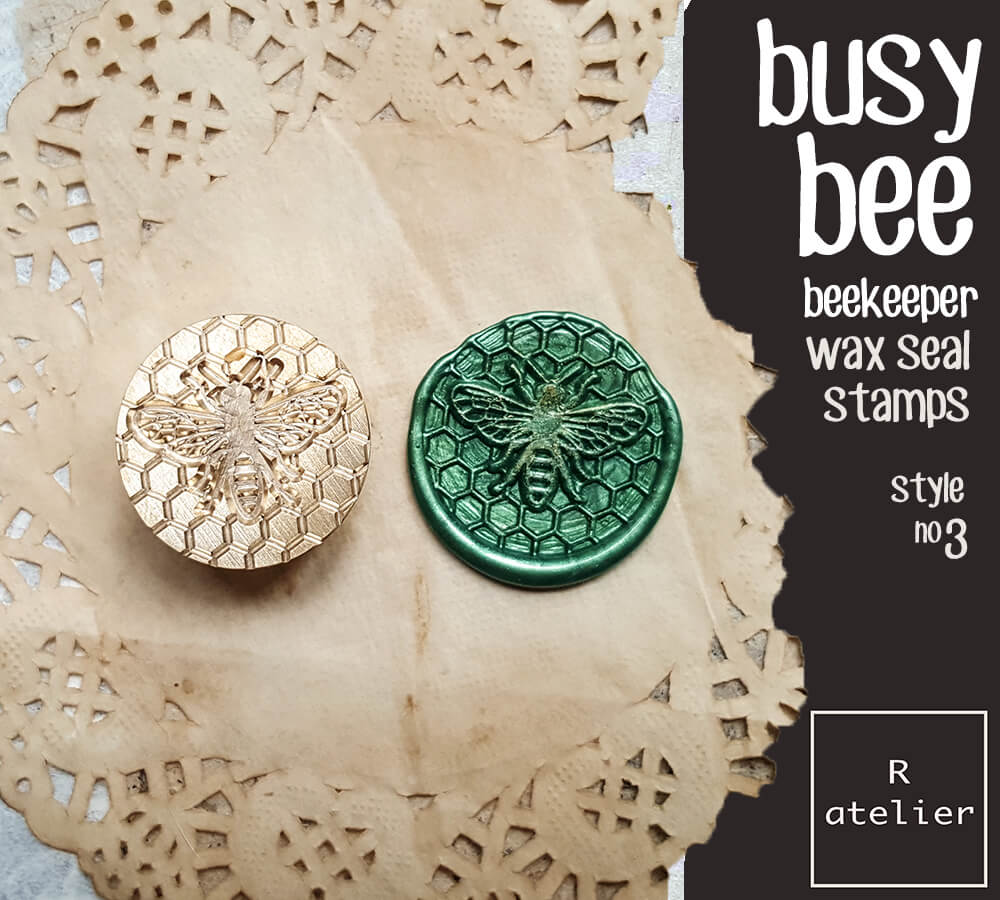 Busy Bee Beekeeper Wax Seal Stamps