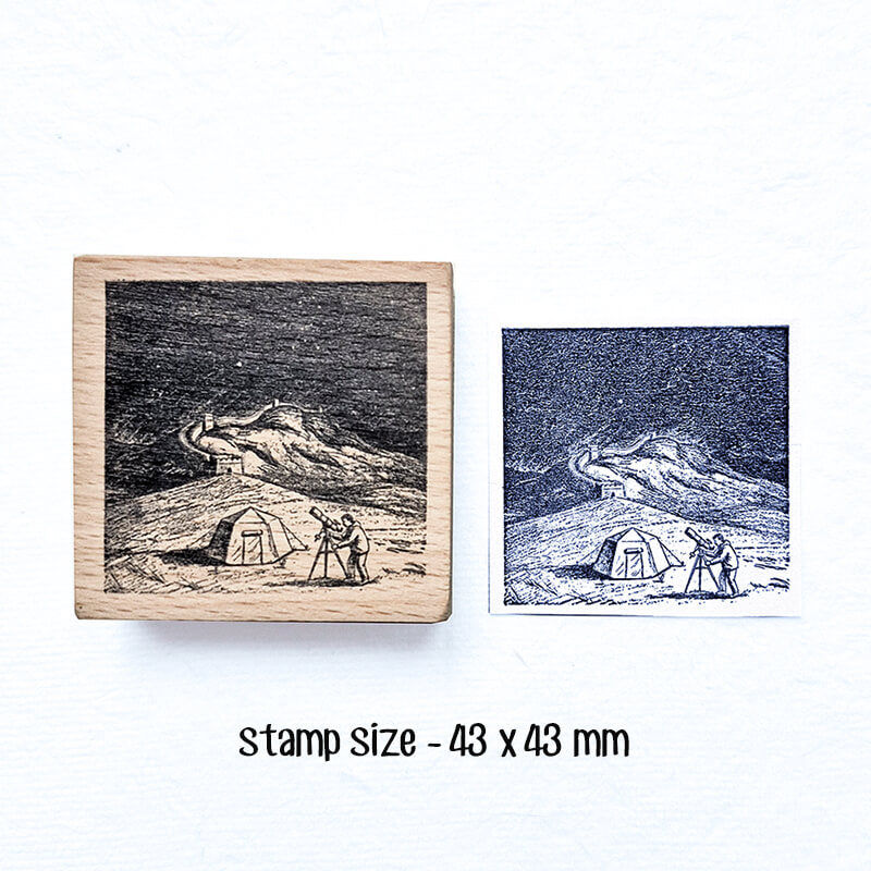 Adventure China Travelogue Scrapbooking Wooden Stamp