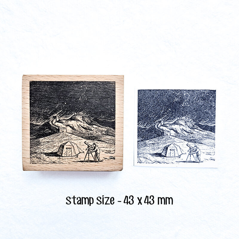Adventure China Travelogue Scrapbooking Wooden Stamp