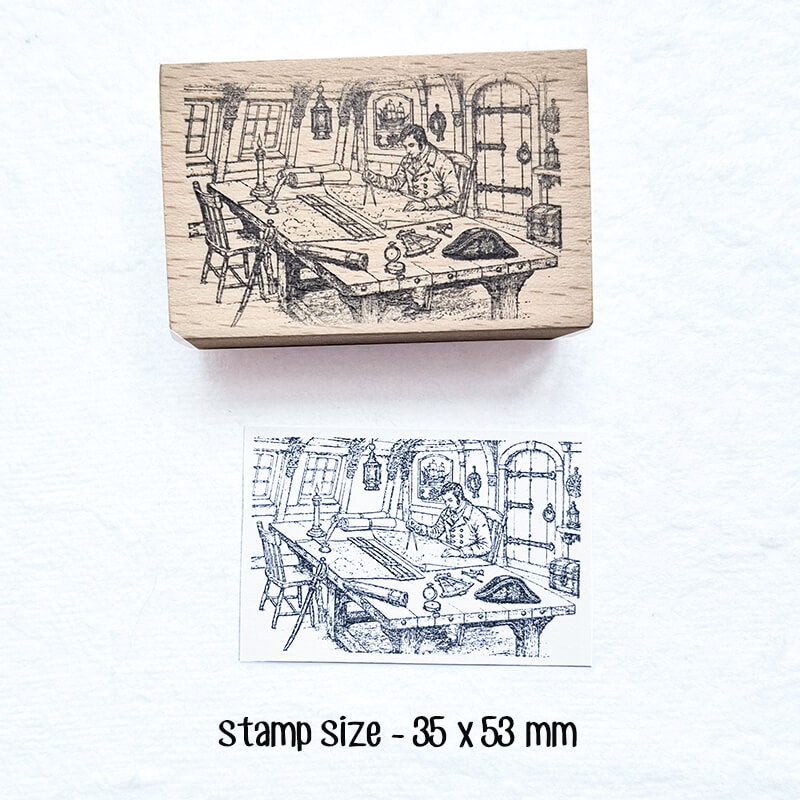 Tall Ships Galleons Age of Discovery Scrapbooking Stamp