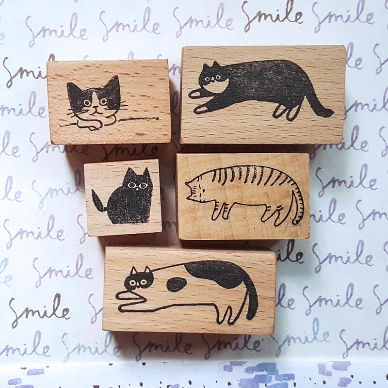 It's a Wonderful Cat Life Scrapbooking Wooden Stamp