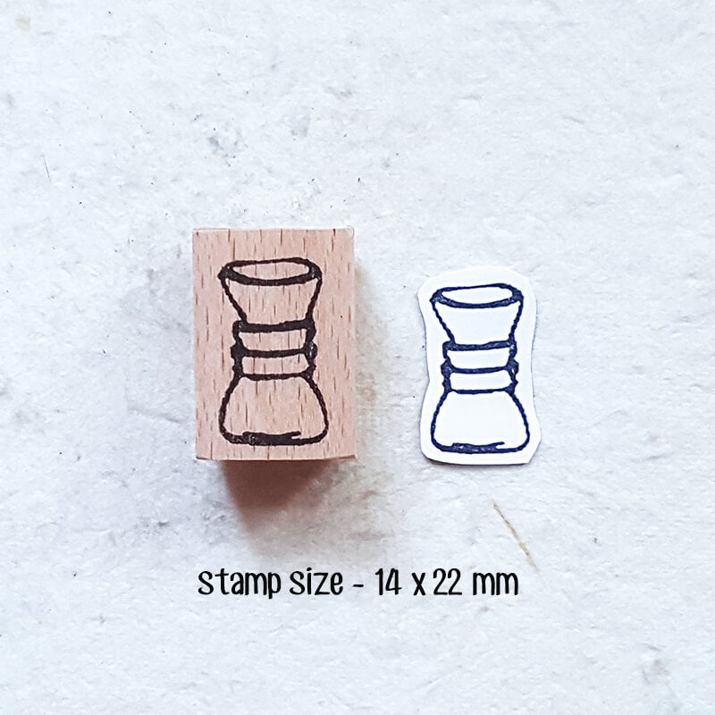 Espresso Coffee Lovers Mini Scrapbooking Wooden Stamp